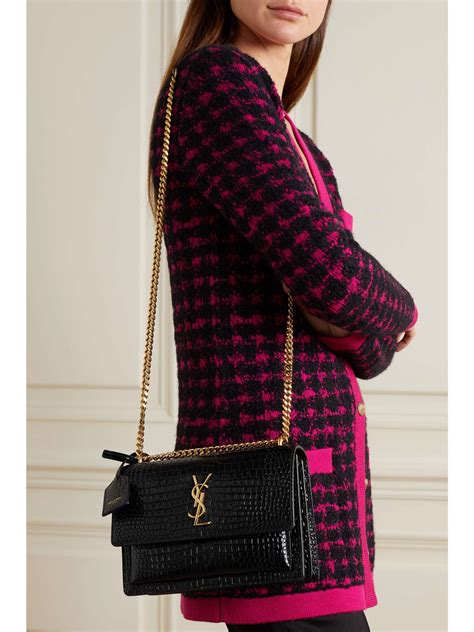 ysl sunset bag small red|YSL sunset bag small.